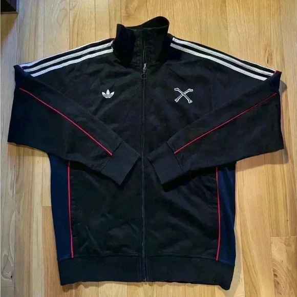 adidas Other - Adidas X Bonethrower Zip Up Track Jacket David Cook  L